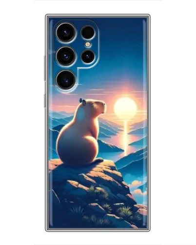 Чохол для Ulefone Note 22 з картинкою «Захід сонця з капібарою» Чохол для Ulefone Note 22 з картинкою «Захід сонця з капібарою»