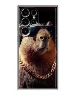 Чохол для Ulefone Note 22 з картинкою «Капібара золотий ланцюг»