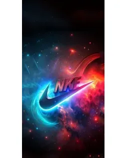 Чехол для Ulefone с картинкой «Огненный логотип Nike»