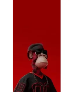 Чехол для Ulefone с картинкой «Bored Ape в красном» Чехол для Ulefone с картинкой «Bored Ape в красном»
