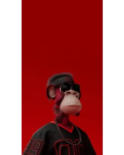 Чехол для Ulefone с картинкой «Bored Ape в красном»