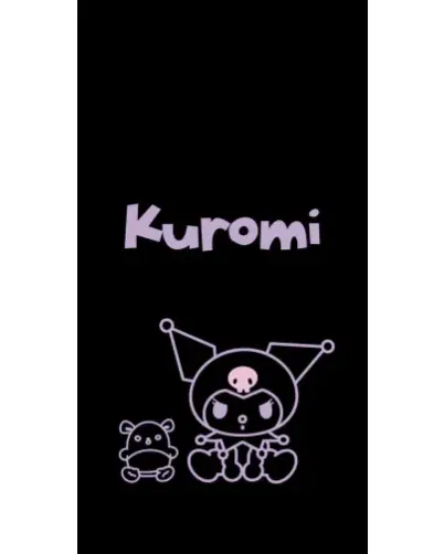 Чехол для Ulefone с картинкой «Kuromi — черный минимализм»