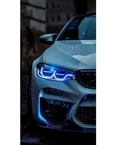 Чехол для Ulefone с картинкой «Взгляд BMW с синими фарами»