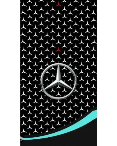 Чехол для Ulefone с картинкой «Mercedes — бирюзовый акцент»
