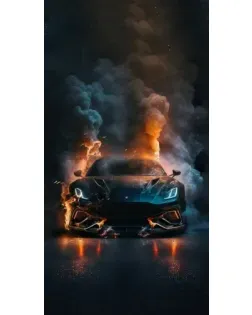 Чехол для Ulefone с картинкой «Lamborghini дымная эстетика»