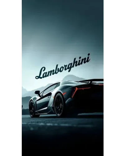 Чехол для Ulefone с картинкой «Классическая надпись Lamborghini»