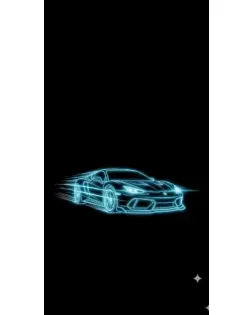 Чехол для Ulefone с картинкой «Неоновый контур Lamborghini»