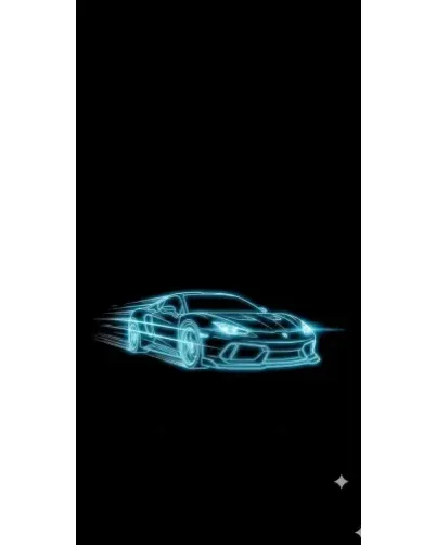 Чехол для Ulefone с картинкой «Неоновый контур Lamborghini»