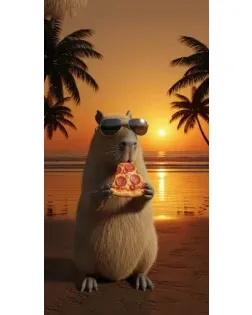Чехол для Ulefone с картинкой «Капибара с пиццей» Чехол для Ulefone с картинкой «Капибара с пиццей»