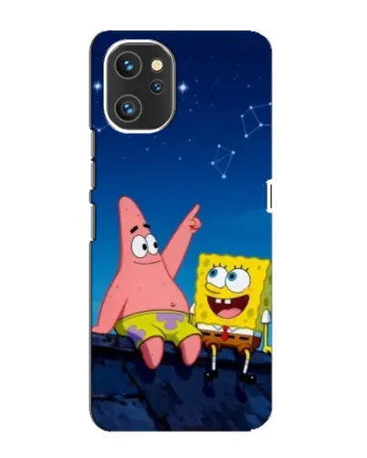 Чехол для UMIDIGI A13 Pro с картинкой «Губка Боб и Патрик ночью» Чехол для UMIDIGI A13 Pro с картинкой «Губка Боб и Патрик ночью»