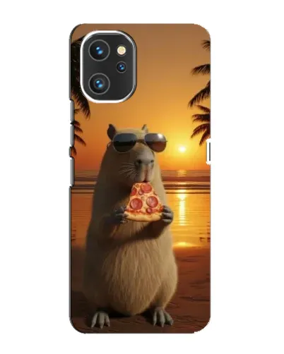 Чехол для UMIDIGI A13 Pro с картинкой «Капибара с пиццей»
