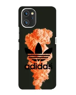 Чехол для UMIDIGI A13 с картинкой «Оранжевый дым Adidas»