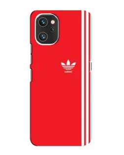 Чехол для UMIDIGI A13 с картинкой «Красный минимализм Adidas»