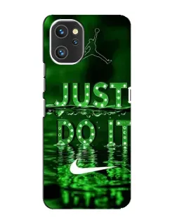 Чехол для UMIDIGI A13 с картинкой «Зеленый неоновый Nike»