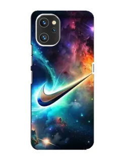 Чехол для UMIDIGI A13 с картинкой «Космический Nike Swoosh»