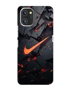 Чехол для UMIDIGI A13 с картинкой «Nike — эффект разломов»