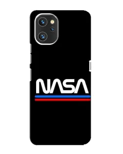 Чехол для UMIDIGI A13 с картинкой «NASA — классика Red Blue»