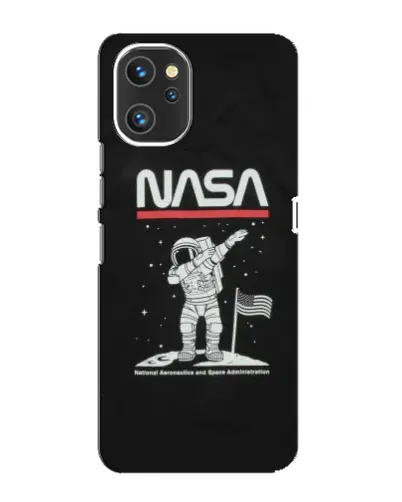 Чехол для UMIDIGI A13 с картинкой «NASA — шагаем по Луне»