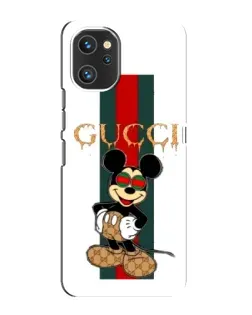 Чехол для UMIDIGI A13 с картинкой «Микки Маус Gucci — полосы»