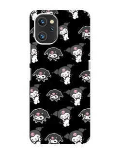 Чехол для UMIDIGI A13 с картинкой «Черный паттерн Kuromi»