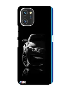 Чехол для UMIDIGI A13 с картинкой «Силуэт BMW в темноте»