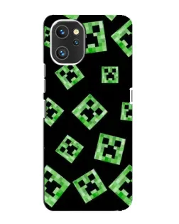 Чехол для UMIDIGI A13 с картинкой «Паттерн с криперами»