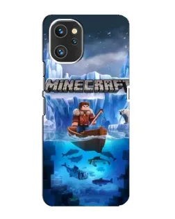 Чехол для UMIDIGI A13 с картинкой «Minecraft ледяной мир»