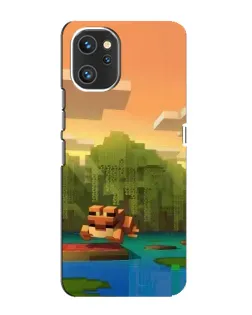 Чехол для UMIDIGI A13 с картинкой «Майнкрафт закат солнца»