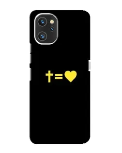 Чехол для UMIDIGI A13 с картинкой «Сердце и Крест»