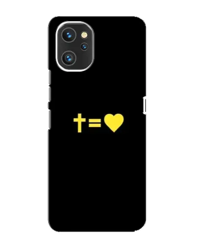 Чехол для UMIDIGI A13 с картинкой «Сердце и Крест»