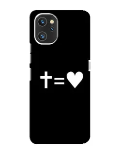 Чехол для UMIDIGI A13 с картинкой «Крест и Сердце»