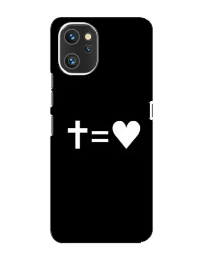 Чехол для UMIDIGI A13 с картинкой «Крест и Сердце»