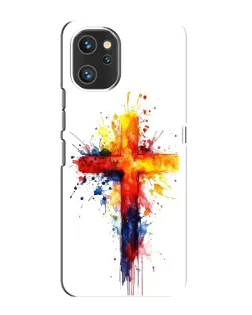 Чехол для UMIDIGI A13 с картинкой «Акварельный крест»