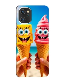 Чехол для UMIDIGI A13 с картинкой «Спанч Боб мороженое»
