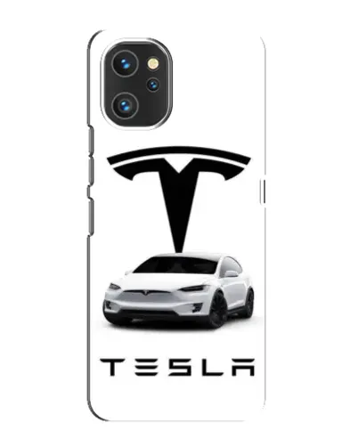 Чехол для UMIDIGI A13 с картинкой «Tesla White Style»