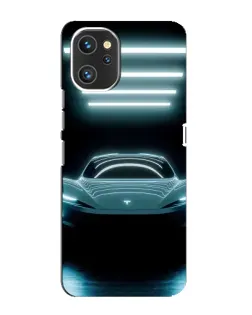 Чохол для UMIDIGI A13 з картинкою «Tesla в неоні»