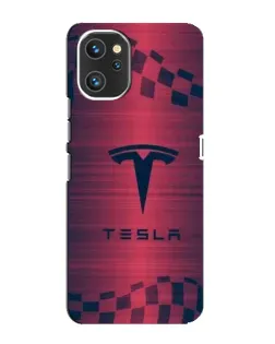 Чохол для UMIDIGI A13 з картинкою «Тесла червоний карбон»