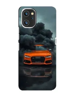 Чехол для UMIDIGI A13 с картинкой «Audi в облаках дыма»