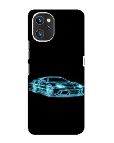 Чохол для UMIDIGI A13 з картинкою «Неоновий контур Lamborghini»