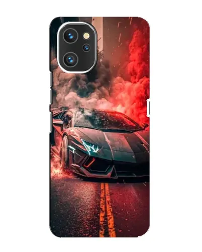 Чохол для UMIDIGI A13 з картинкою «Lamborghini червоний дим»