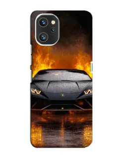 Чохол для UMIDIGI A13 з картинкою «Lamborghini у вогні»