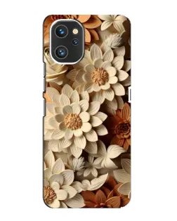 Чехол для UMIDIGI A13 с картинкой «Бежевый флористический декор»