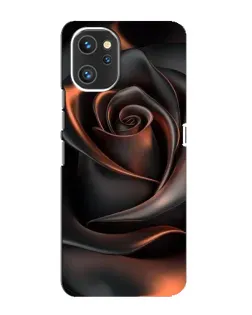 Чехол для UMIDIGI A13 с картинкой «Шелковая черная роза»