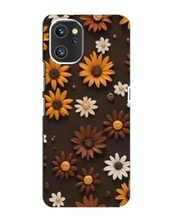 Чехол для UMIDIGI A13 с картинкой «Узор из маленьких подсолнухов»