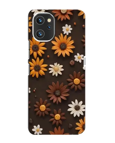 Чехол для UMIDIGI A13 с картинкой «Узор из маленьких подсолнухов»