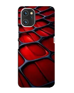 Чехол для UMIDIGI A13 с картинкой «Красная глянцевая сетка»