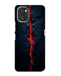 Чехол для UMIDIGI A13 с картинкой «Kрасная лавовая трещина»