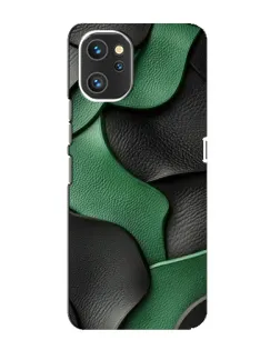 Чехол для UMIDIGI A13 с картинкой «Зеленые кожаные волны»