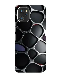 Чехол для UMIDIGI A13 с картинкой «Объемная темная решетка»