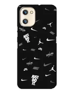 Чехол для UMIDIGI A13s с картинкой «Nike Black Pattern» Чехол для UMIDIGI A13s с картинкой «Nike Black Pattern»